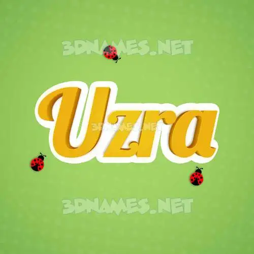 uzra in Ladybugs style - 3D name wallpaper