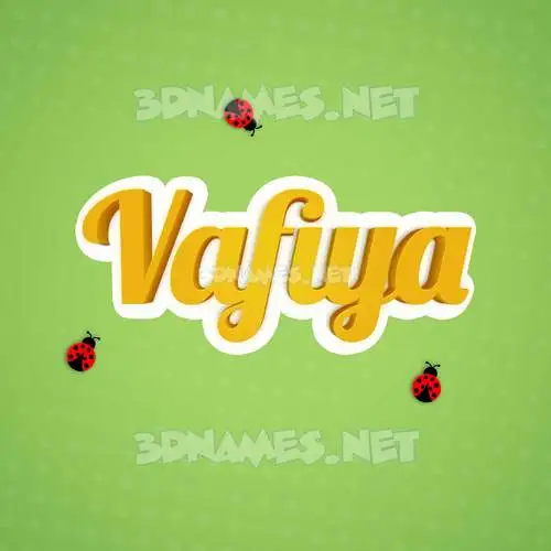 vafiya in Ladybugs style - 3D name wallpaper vafiya in Ladybugs style - 3D name wallpaper