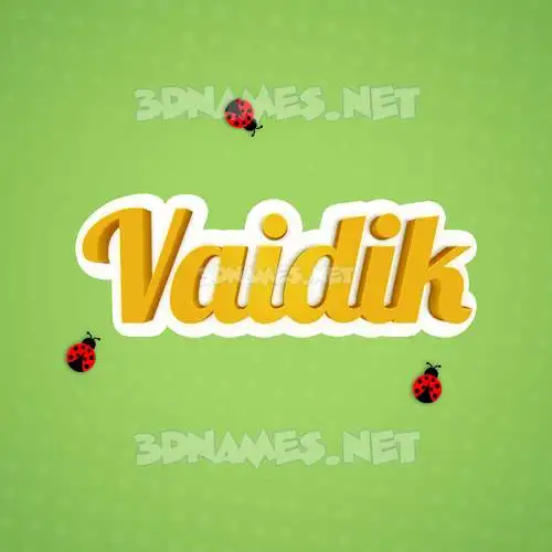 vaidik in Ladybugs style - 3D name wallpaper vaidik in Ladybugs style - 3D name wallpaper