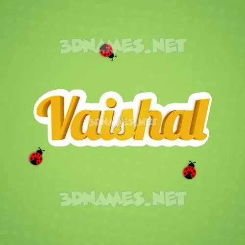 vaishal in Ladybugs style - 3D name wallpaper vaishal in Ladybugs style - 3D name wallpaper