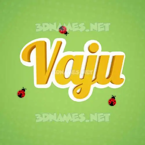 vaju in Ladybugs style - 3D name wallpaper vaju in Ladybugs style - 3D name wallpaper