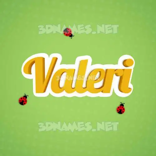 valeri in Ladybugs style - 3D name wallpaper valeri in Ladybugs style - 3D name wallpaper