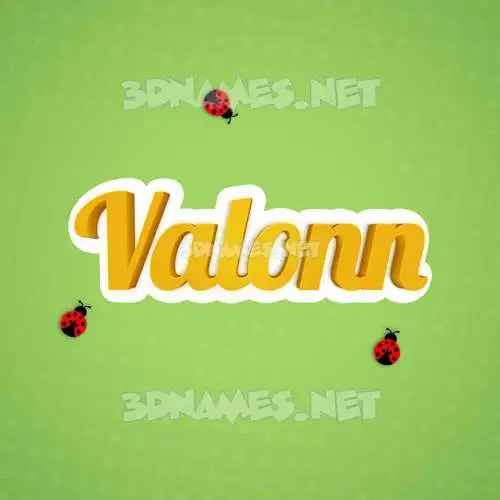 valonn in Ladybugs style - 3D name wallpaper valonn in Ladybugs style - 3D name wallpaper