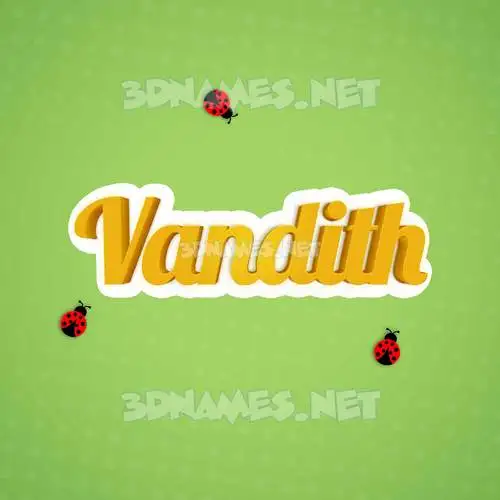 vandith in Ladybugs style - 3D name wallpaper vandith in Ladybugs style - 3D name wallpaper