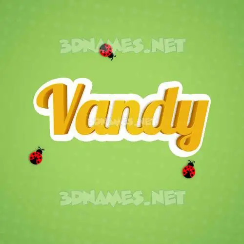 vandy in Ladybugs style - 3D name wallpaper vandy in Ladybugs style - 3D name wallpaper