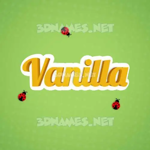 vanilla in Ladybugs style - 3D name wallpaper vanilla in Ladybugs style - 3D name wallpaper