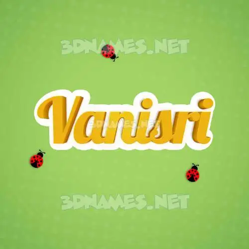 vanisri in Ladybugs style - 3D name wallpaper vanisri in Ladybugs style - 3D name wallpaper