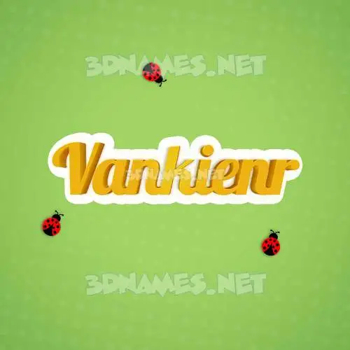 vankienr in Ladybugs style - 3D name wallpaper vankienr in Ladybugs style - 3D name wallpaper