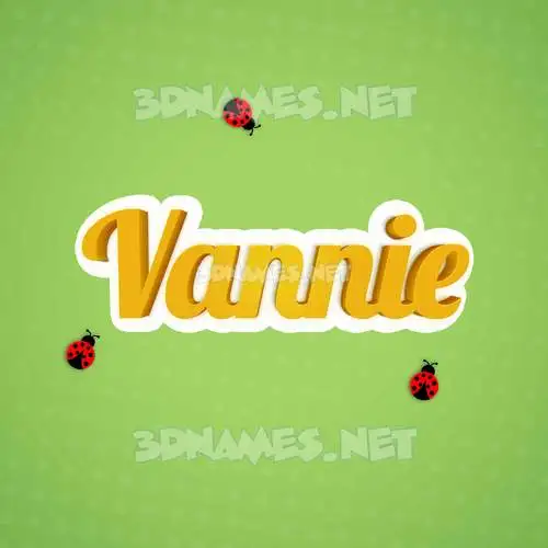 vannie in Ladybugs style - 3D name wallpaper vannie in Ladybugs style - 3D name wallpaper