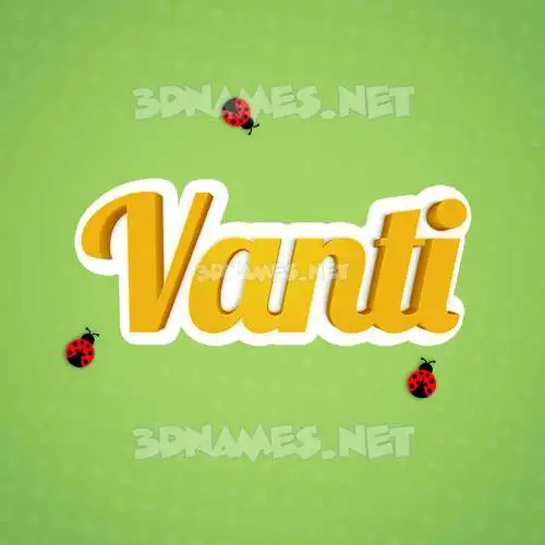vanti in Ladybugs style - 3D name wallpaper vanti in Ladybugs style - 3D name wallpaper