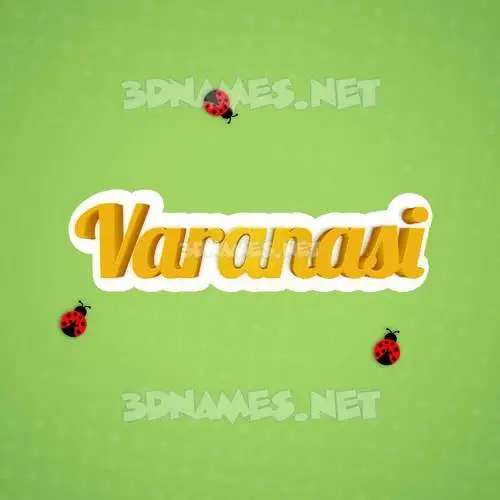 varanasi in Ladybugs style - 3D name wallpaper varanasi in Ladybugs style - 3D name wallpaper