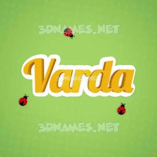 varda in Ladybugs style - 3D name wallpaper varda in Ladybugs style - 3D name wallpaper