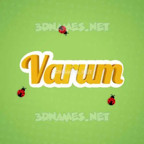 varum in Ladybugs style - 3D name wallpaper varum in Ladybugs style - 3D name wallpaper
