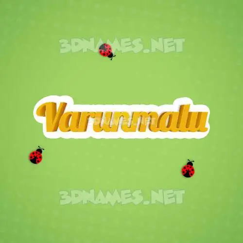 varunmalu in Ladybugs style - 3D name wallpaper varunmalu in Ladybugs style - 3D name wallpaper