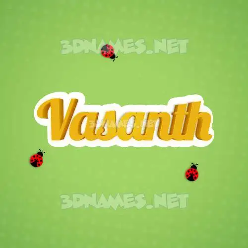 vasanth in Ladybugs style - 3D name wallpaper vasanth in Ladybugs style - 3D name wallpaper
