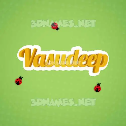 vasudeep in Ladybugs style - 3D name wallpaper vasudeep in Ladybugs style - 3D name wallpaper