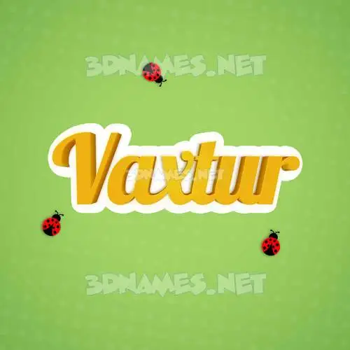 vaxtur in Ladybugs style - 3D name wallpaper vaxtur in Ladybugs style - 3D name wallpaper