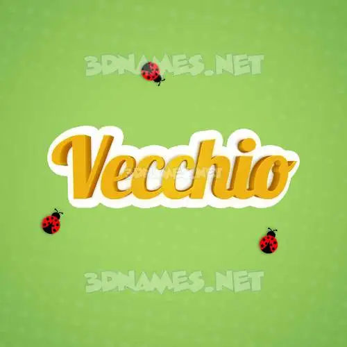 vecchio in Ladybugs style - 3D name wallpaper vecchio in Ladybugs style - 3D name wallpaper