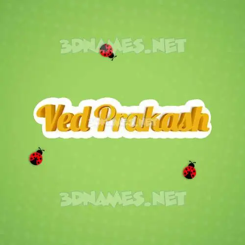 ved prakash in Ladybugs style - 3D name wallpaper ved prakash in Ladybugs style - 3D name wallpaper