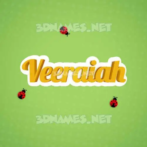 veeraiah in Ladybugs style - 3D name wallpaper veeraiah in Ladybugs style - 3D name wallpaper