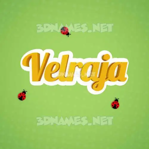 velraja in Ladybugs style - 3D name wallpaper velraja in Ladybugs style - 3D name wallpaper