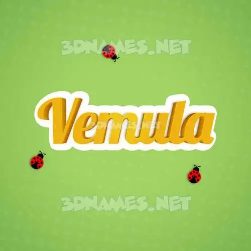 vemula in Ladybugs style - 3D name wallpaper vemula in Ladybugs style - 3D name wallpaper