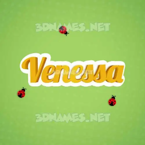 venessa in Ladybugs style - 3D name wallpaper venessa in Ladybugs style - 3D name wallpaper