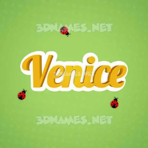 venice in Ladybugs style - 3D name wallpaper venice in Ladybugs style - 3D name wallpaper