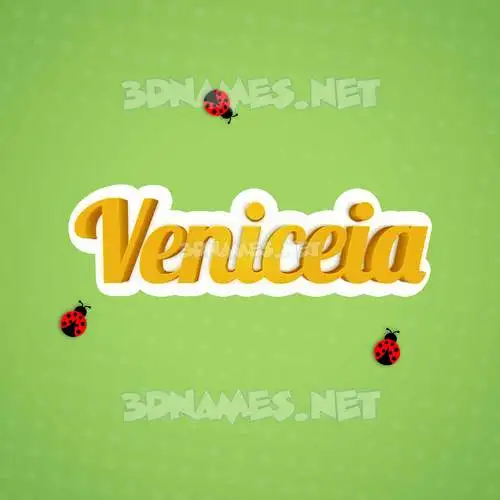 veniceia in Ladybugs style - 3D name wallpaper veniceia in Ladybugs style - 3D name wallpaper