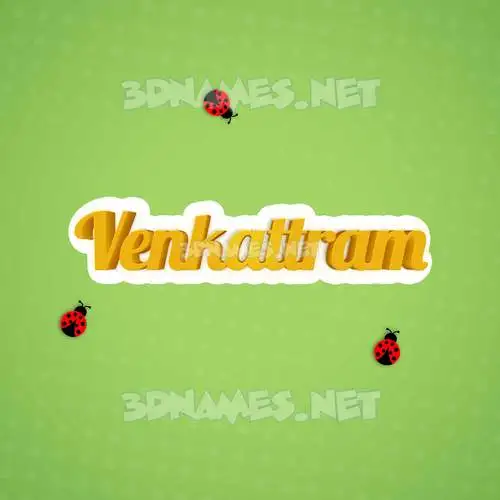 venkattram in Ladybugs style - 3D name wallpaper venkattram in Ladybugs style - 3D name wallpaper