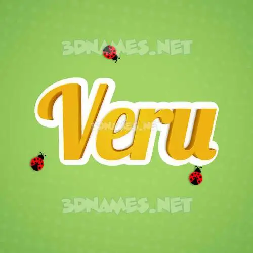 veru in Ladybugs style - 3D name wallpaper veru in Ladybugs style - 3D name wallpaper