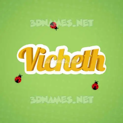 vicheth in Ladybugs style - 3D name wallpaper vicheth in Ladybugs style - 3D name wallpaper