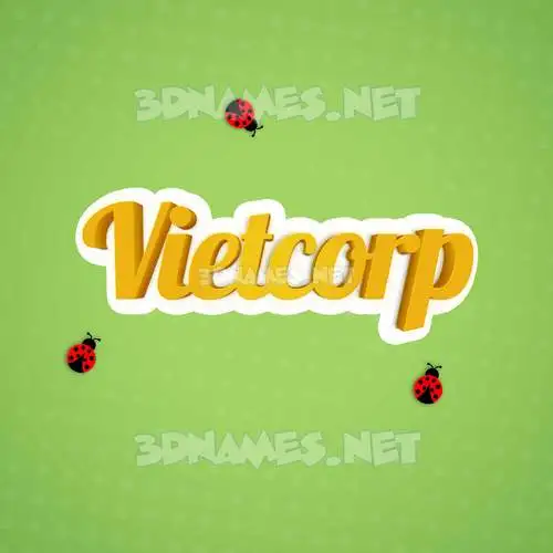 vietcorp in Ladybugs style - 3D name wallpaper vietcorp in Ladybugs style - 3D name wallpaper