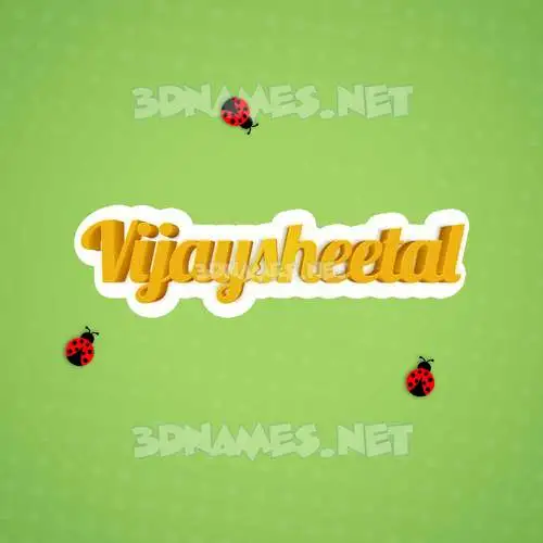 vijaysheetal in Ladybugs style - 3D name wallpaper vijaysheetal in Ladybugs style - 3D name wallpaper
