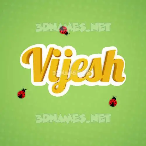 vijesh in Ladybugs style - 3D name wallpaper vijesh in Ladybugs style - 3D name wallpaper