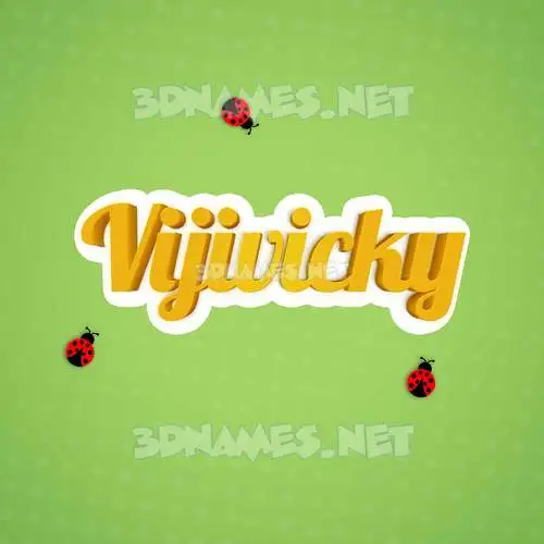vijivicky in Ladybugs style - 3D name wallpaper vijivicky in Ladybugs style - 3D name wallpaper
