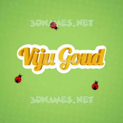 viju goud in Ladybugs style - 3D name wallpaper viju goud in Ladybugs style - 3D name wallpaper