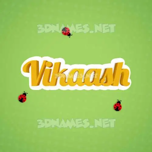 vikaash in Ladybugs style - 3D name wallpaper vikaash in Ladybugs style - 3D name wallpaper