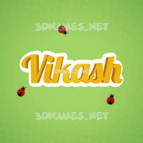 vikash in Ladybugs style - 3D name wallpaper vikash in Ladybugs style - 3D name wallpaper