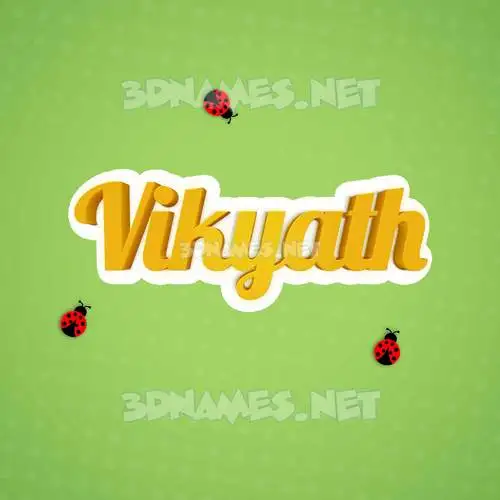 vikyath in Ladybugs style - 3D name wallpaper vikyath in Ladybugs style - 3D name wallpaper