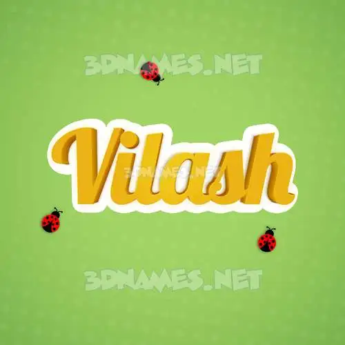 vilash in Ladybugs style - 3D name wallpaper vilash in Ladybugs style - 3D name wallpaper