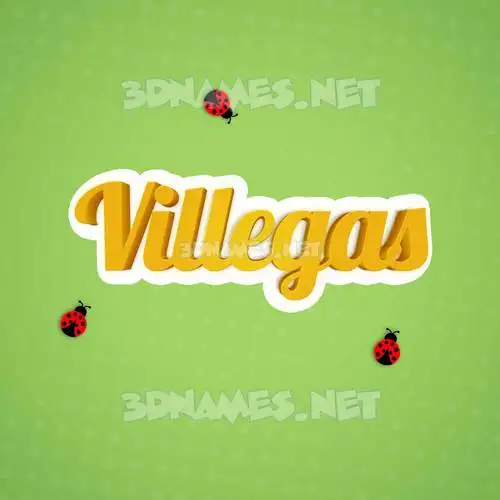 villegas in Ladybugs style - 3D name wallpaper villegas in Ladybugs style - 3D name wallpaper