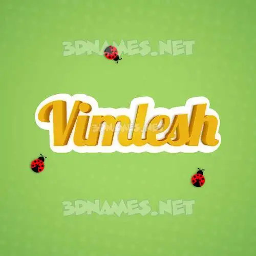 vimlesh in Ladybugs style - 3D name wallpaper vimlesh in Ladybugs style - 3D name wallpaper