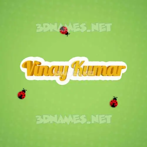 vinay kumar in Ladybugs style - 3D name wallpaper vinay kumar in Ladybugs style - 3D name wallpaper