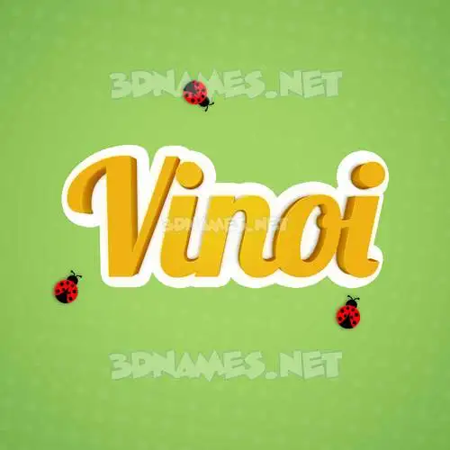 vinoi in Ladybugs style - 3D name wallpaper vinoi in Ladybugs style - 3D name wallpaper