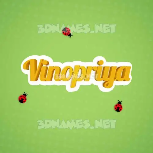 vinopriya in Ladybugs style - 3D name wallpaper vinopriya in Ladybugs style - 3D name wallpaper