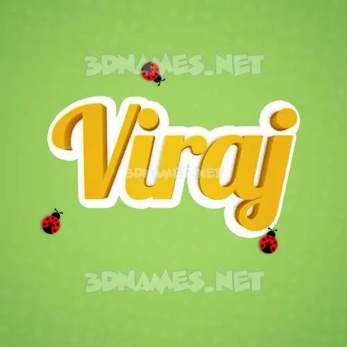 viraj in Ladybugs style - 3D name wallpaper viraj in Ladybugs style - 3D name wallpaper