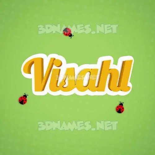 visahl in Ladybugs style - 3D name wallpaper visahl in Ladybugs style - 3D name wallpaper