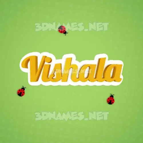 vishala in Ladybugs style - 3D name wallpaper vishala in Ladybugs style - 3D name wallpaper