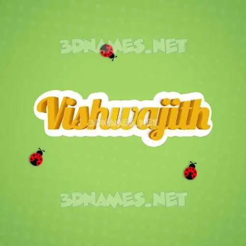 vishwajith in Ladybugs style - 3D name wallpaper vishwajith in Ladybugs style - 3D name wallpaper